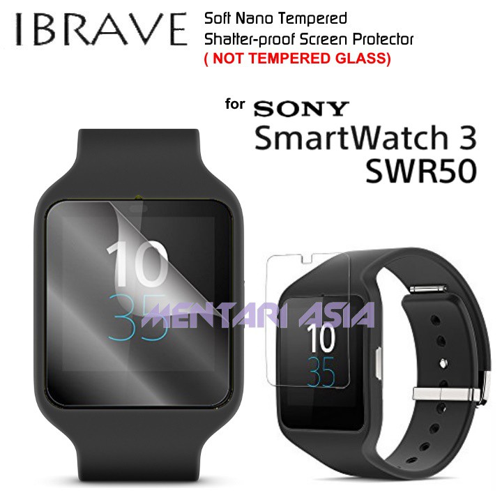 Screen Protector for SONY SmartWatch3 SWR50 - iBrave Soft Nano SP