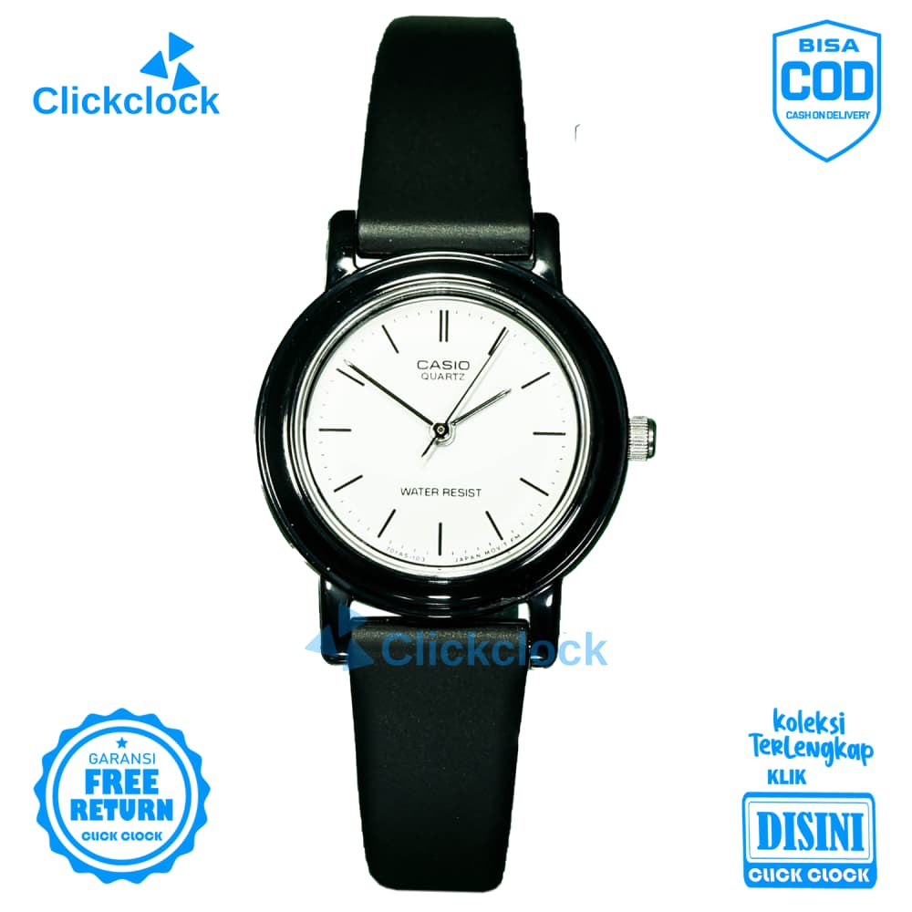 Jam Tangan Analog Wanita Formal Karet Analog,Quartz Casio 139EMV-7ALDF Watch Murah