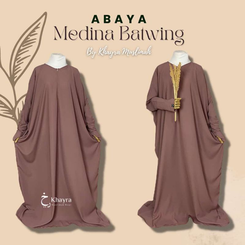 ABAYA MEDINA BATWING BY KHAYRA MUSLIMAH