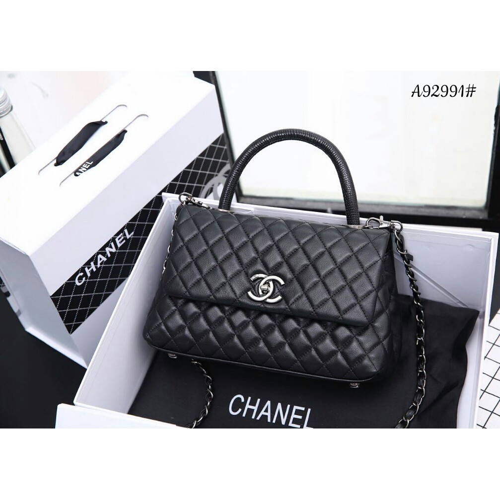 High Premium Chanel Coco Ruthenium Metal Bag A92991