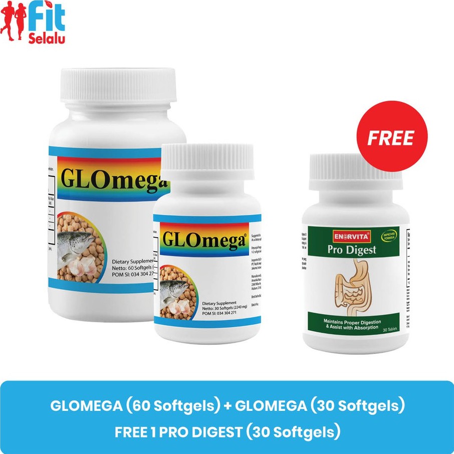 Glomega Omega 3 ( 60 softgel + 30 softgel )