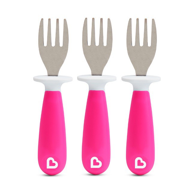 Munchkin Raise 3 Toddler Forks / Garpu Anak 12m+ (Tersedia varian warna)