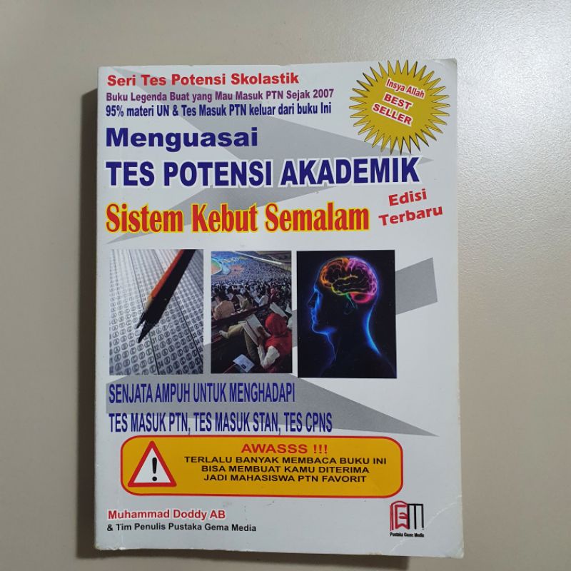 

PRELOVED BUKU SKS MENGUASAI TES POTENSI AKADEMIK SISTEM KEBUT SEMALAM