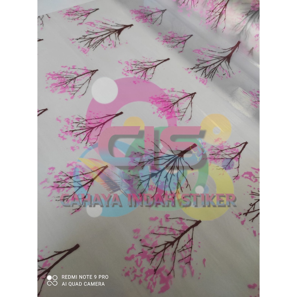 Stiker Kaca /Sticker Kaca/ Sanblast/Sunblast Motif Bunga 025