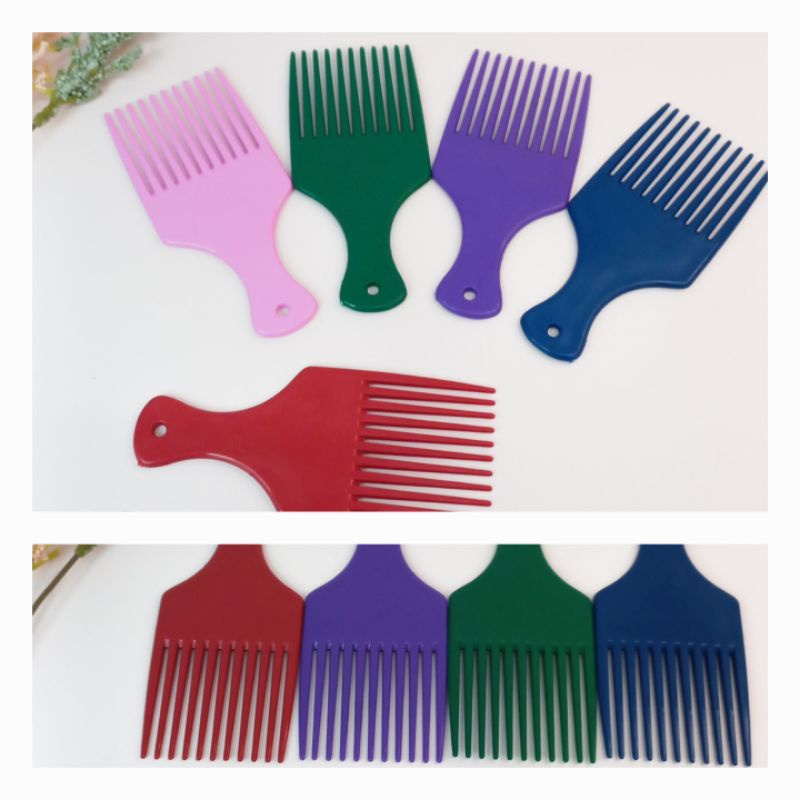 Sisir Rambut Garpu Isi 6Pcs Sisir Rambut Warna Doff Sisir Serbaguna