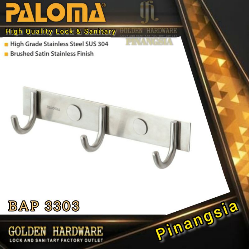 KAPSTOCK GANTUNGAN BAJU KAPSTOK STAINLESS STEEL KAPSTOK PALOMA BAP 3303