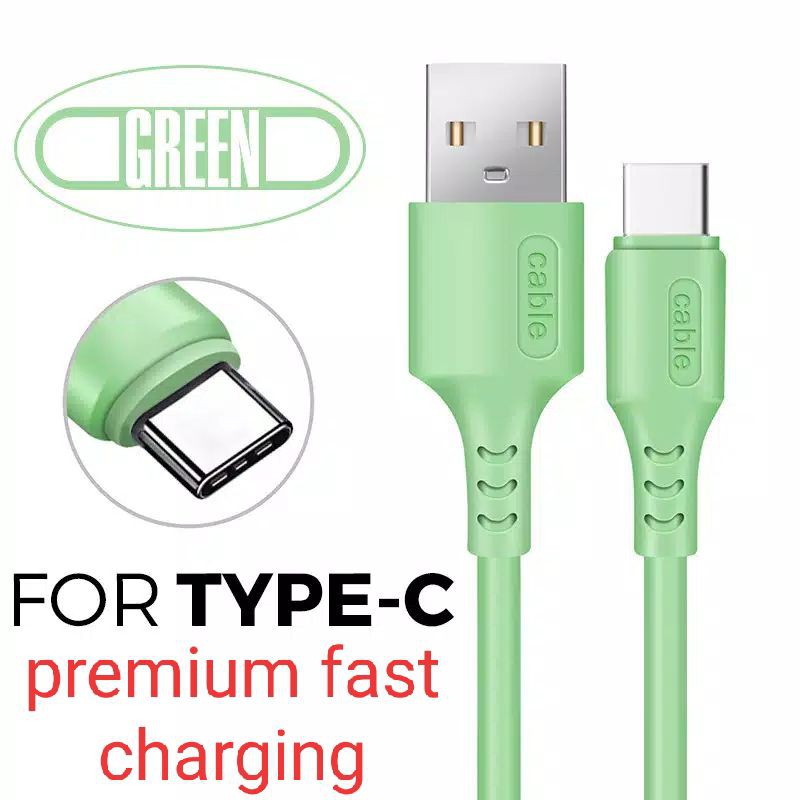 KABEL DATA TYPE C FAST CHARGING PREMIUM QUALITY