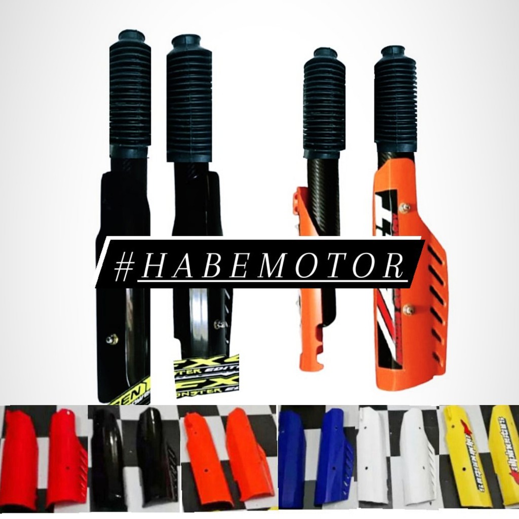 Covershock Cover Shock Xride113cc Xride125cc Mio Karbu Garnis Sporty Mio s Mio Z miom3 Soul Xeon Mat