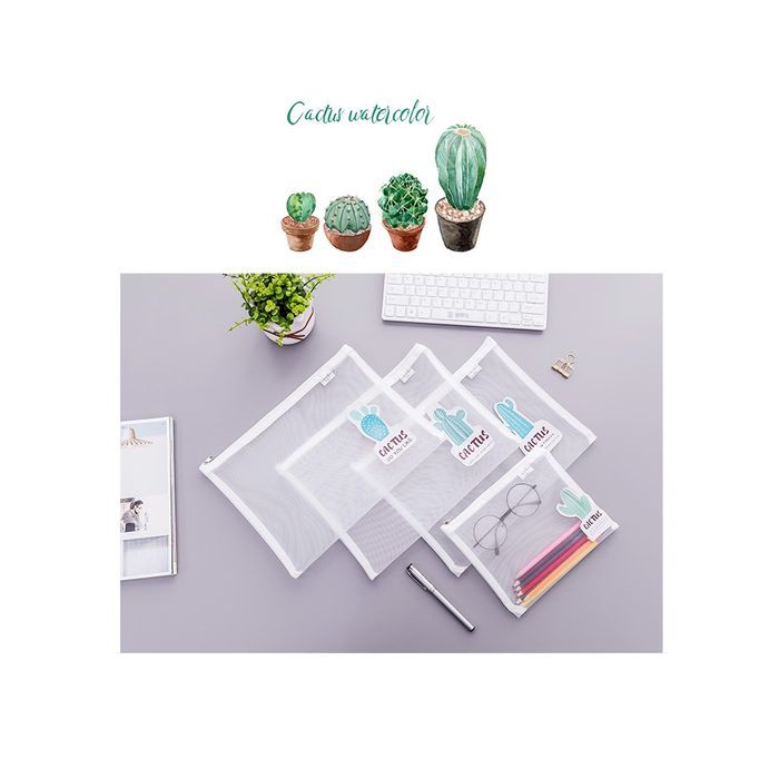 

Promo PF13 Desert Cactus Net Portable A4 file Storage pouch bag Tempat Buku - CASTUS DUA Murah