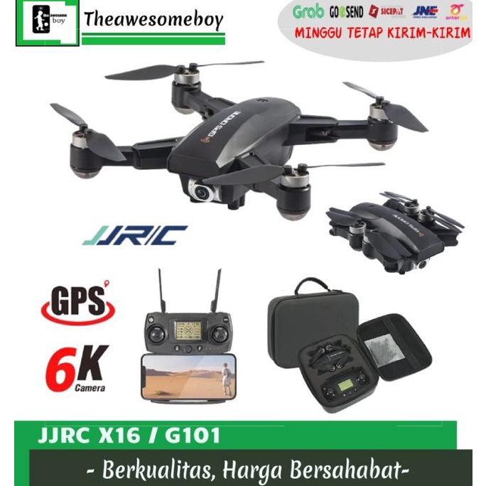 JJRC X16 / G101 5G Wifi GPS Drone Foldable FPV 6K Camera Quadcopter
