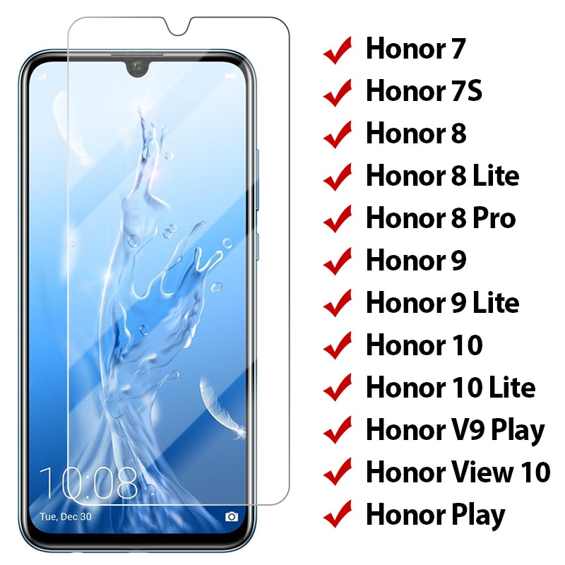 Pelindung Layar Tempered Glass Untuk Huawei Honor 7 8 Pro 7s Honor 10 Lite V9 Play View 10 Honor 9 Lite Light