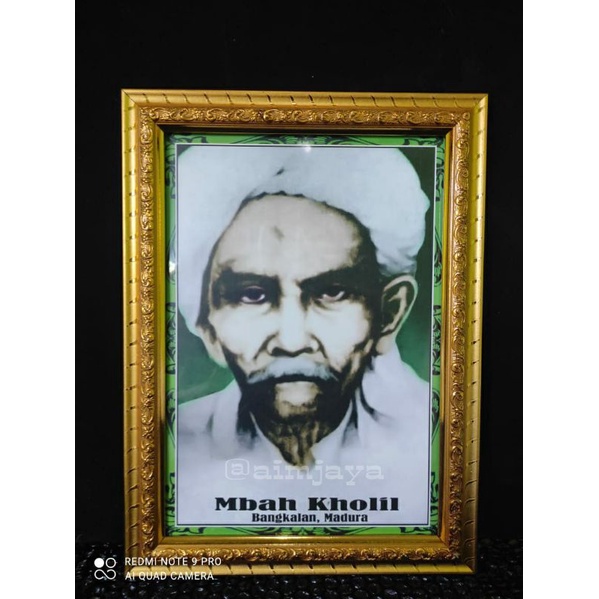 bingkai foto kyai, para sunan, para habib, para ulama uk 25x35 cm tanpa kaca