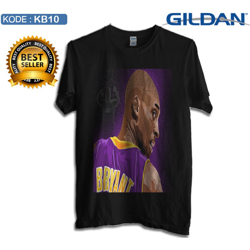 Kaos kobe bryant lakers - basketball shirt original gildan kb10