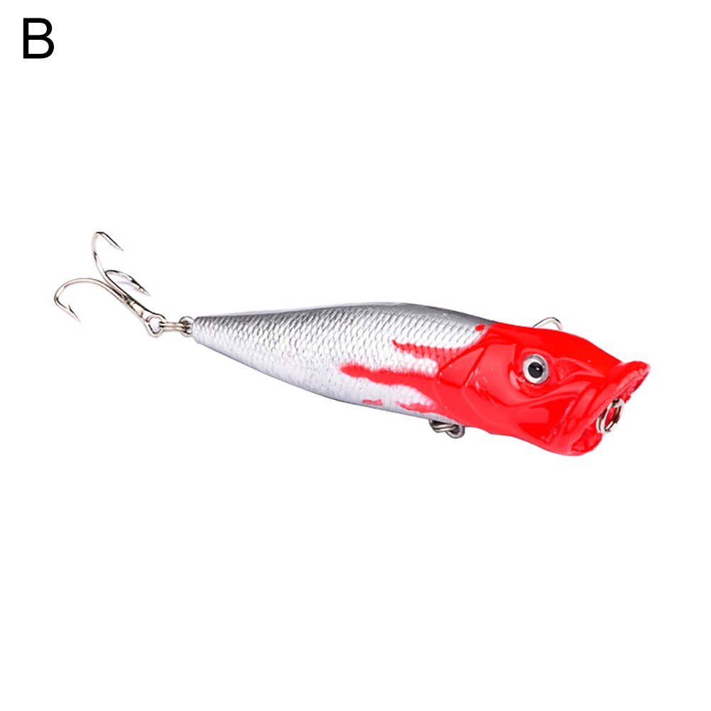 [Jianxin] Umpan Pancing Popper Bentuk Ikan Minnow Artifisial dengan Kail