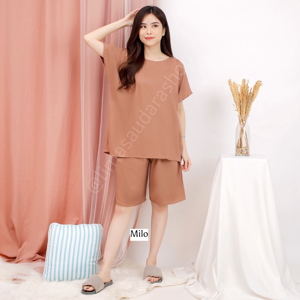 Baju Setelan Wanita, Piyama Celana Panjang Wanita bahan Rayon, Set Wanita