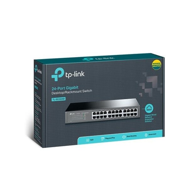 TP-LINK TL-SG1024D 24 Port Gigabit Desktop/Rackmount Switch Hub