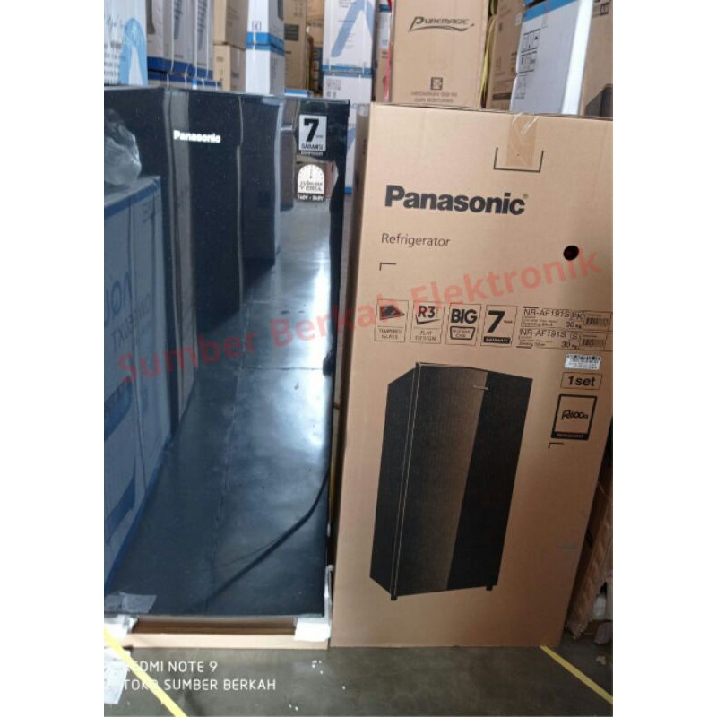 Kulkas Panasonic 1 Pintu NR AF 191 pk hitam  biru merah silver 164 liter promo bandung