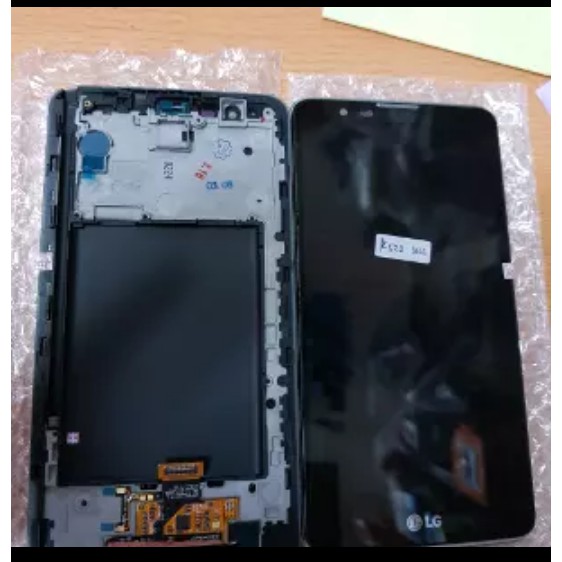 LCD 1SET PLUS FRAME LG STYLUS 2 K520 ORIGINAL BLACK