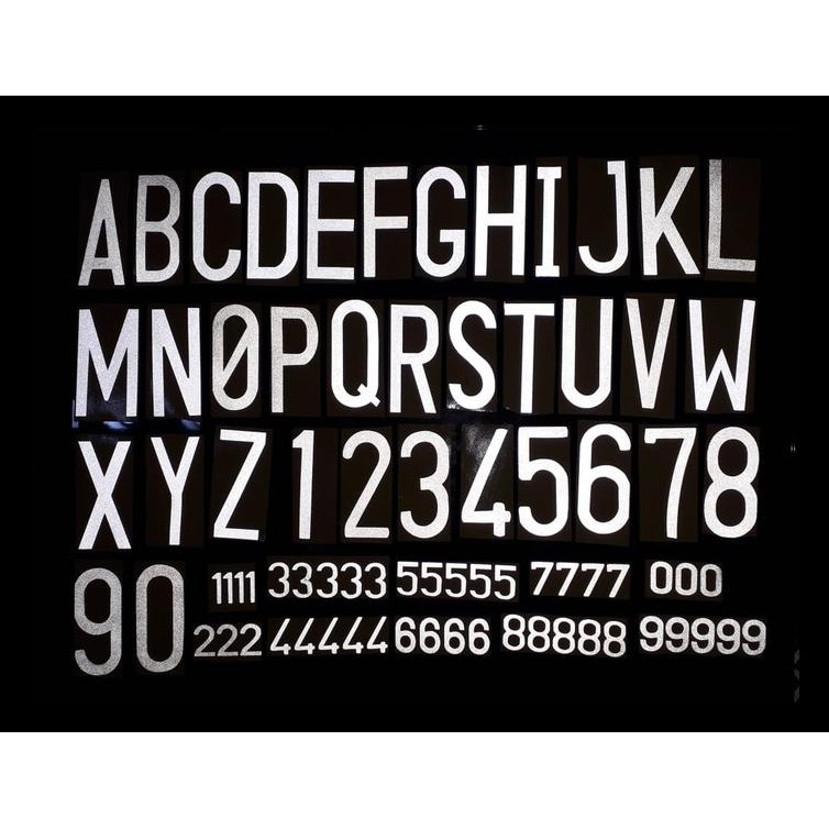 Stiker Plat Nomor Mobil (Font Standar Samsat) Termurah