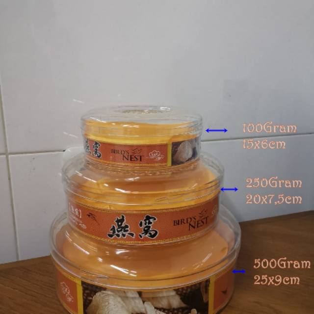 Kotak Walet Sarang Burung/Toples - 500Gram