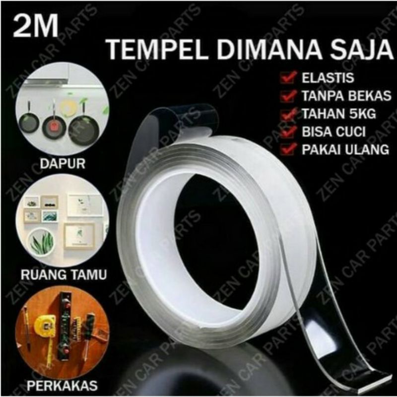

DOUBLE TAPE ISOLASI TRANSPARAN ISOLASI BENING PEREKAT DINDING