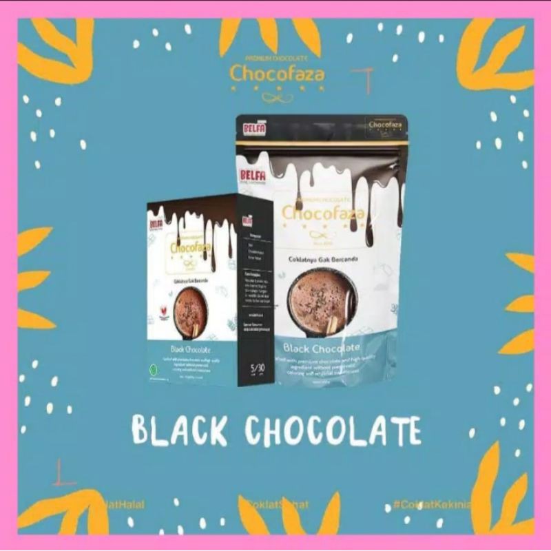 

Chocofaza minuman coklat varian Black Chocolate kemasan box