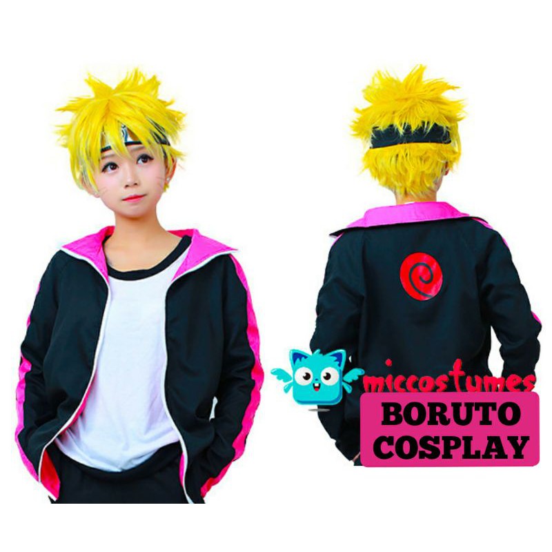 jaket anime cosplay boruto semi jubah