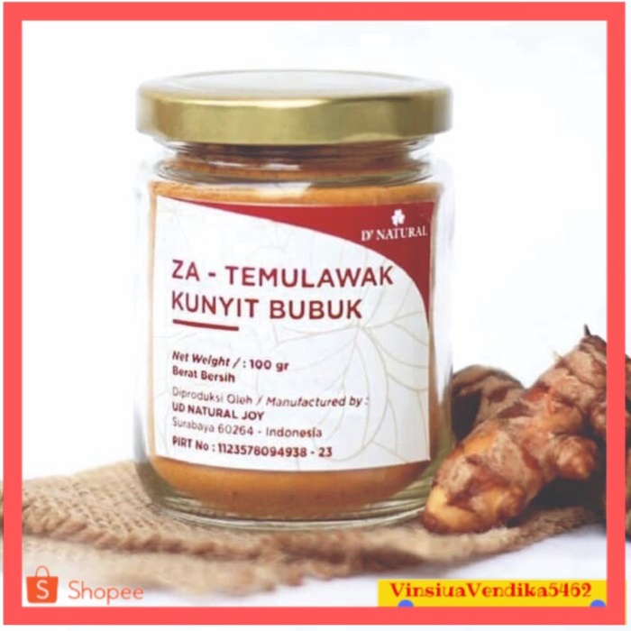 

⭐ COD ⭐ Temulawak Kunyit Bubuk Organik