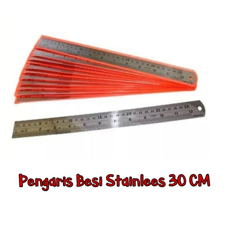 

Penggaris Besi 30 Cm Stainless Bahan Tebal