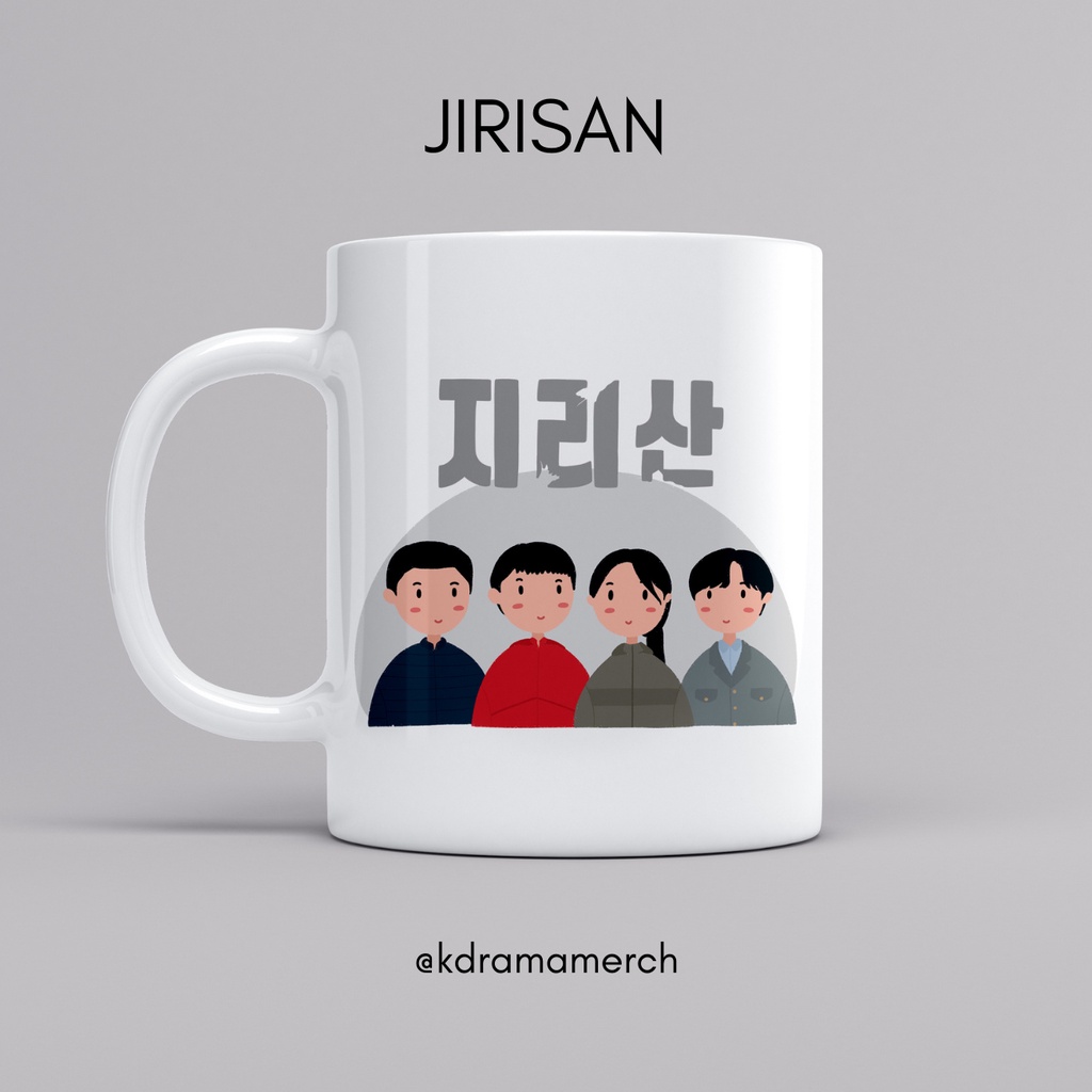 JIRISAN MUG DRAMA KOREA / GELAS / DRAMA KOREA FANKIT / DRAKOR / MUG KERAMIK / KDRAMA