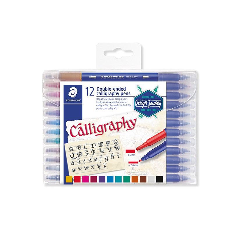 

Asaba Bandung - Staedtler Double-Ended Calligraphy Pens - 12pcs