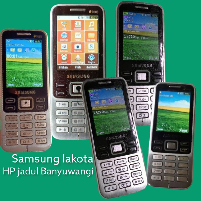 samsung lakota c3322i & samsung pyhton guru b310e second original