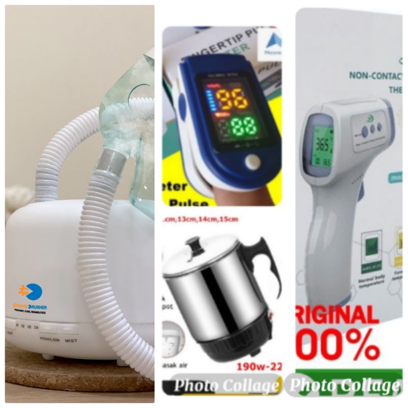 Paket CCE+Oxymeter+Mug Plus (Oxycan/Thermogun/Tensimeter/Glukosameter). Covid Crusher bukan Nebulizer/Humidifier biasa, cara kerja mirip HFNC/HHO (High Flow Nassal Canula/Humidified Heated Oxygen) yang dibuat untuk penanganan covid namun sangat mahal