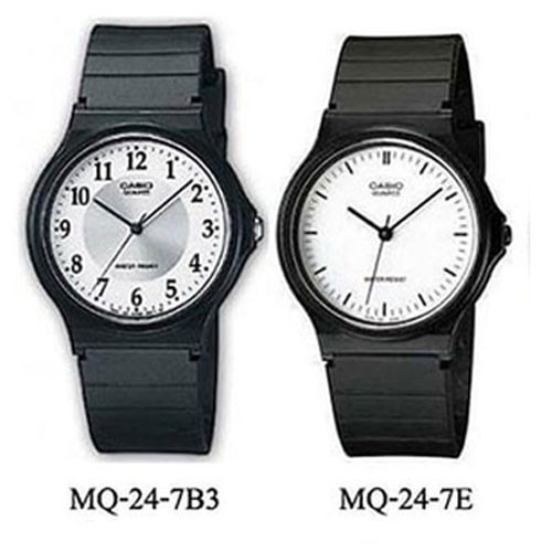 Casio Original MQ-24 / MQ24 / MQ-24-1E 1B 7B 7E Jam Tangan Unisex Analog Karet (Tanpa Kotak Mika)