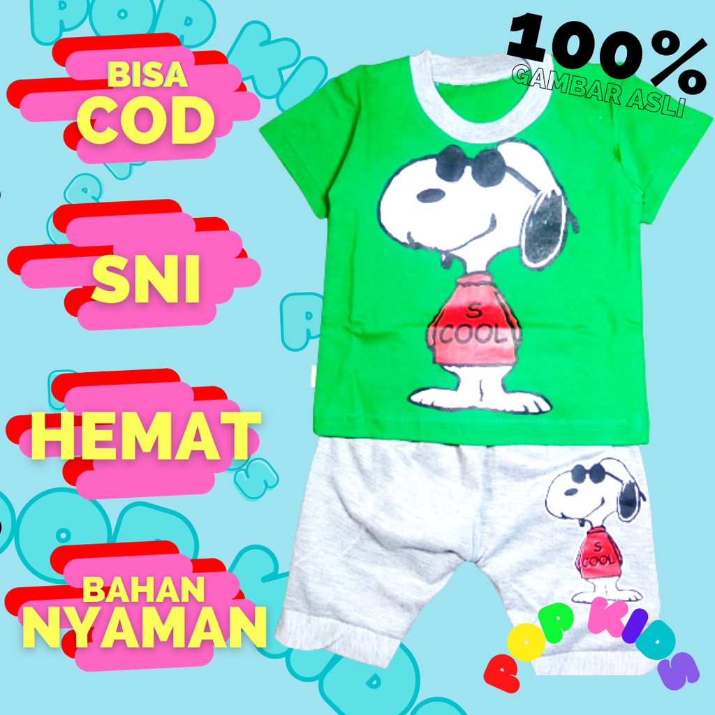 Pop Kids Baju Anak Laki Laki 1 Tahun / Setelan Anak Laki Laki 1 Tahun / Stelan Bayi Laki Laki/ Baju 