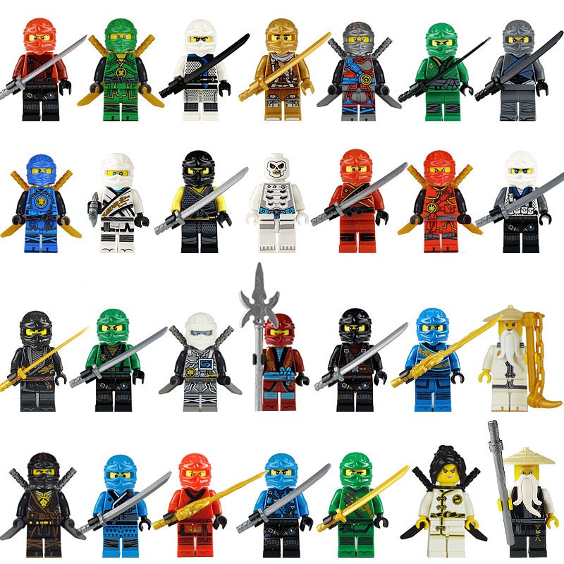 38pcs Mainan Balok Bangunan Ninjago Kai Jay Lloyd Mini Figure Untuk Hadiah Anak Laki-Laki