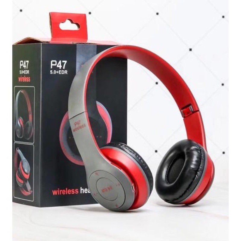 Hf Handsfree Headset Bluetooth Bando P47 Kwalitas Bagus