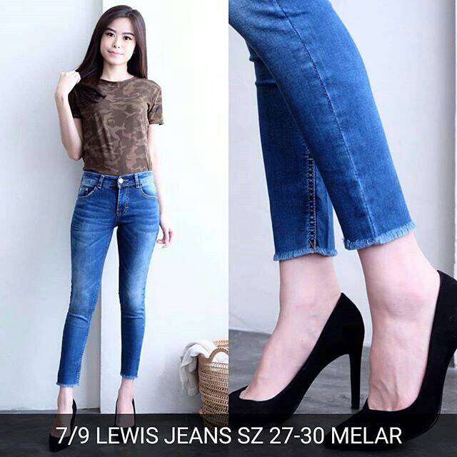 CELANA JEANS WANITA 7/9 LEWIS JEANS