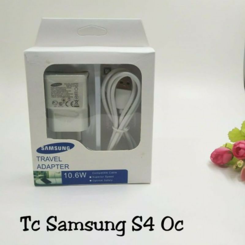 TC TRAVEL CHARGER SAMSUNG S4 OC 2A ORI 95% + PACKING DUS