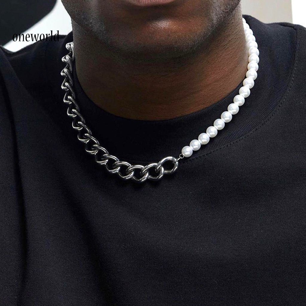 Kalung Choker Bahan Stainless Steel Gaya Punk Untuk Pria