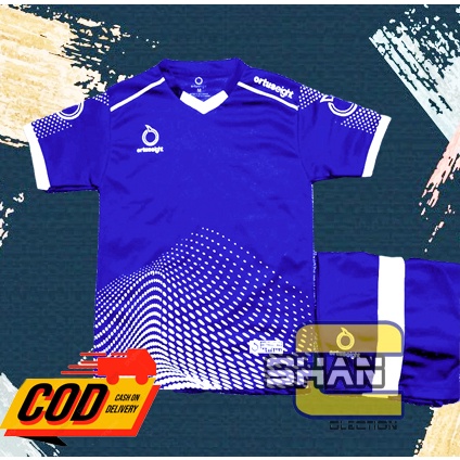 Baju Setelan Olahraga ANAK Ortuseight Kaca Kaos Kostum Jersey Volly Kostum Badminton Baju Futsal Dan