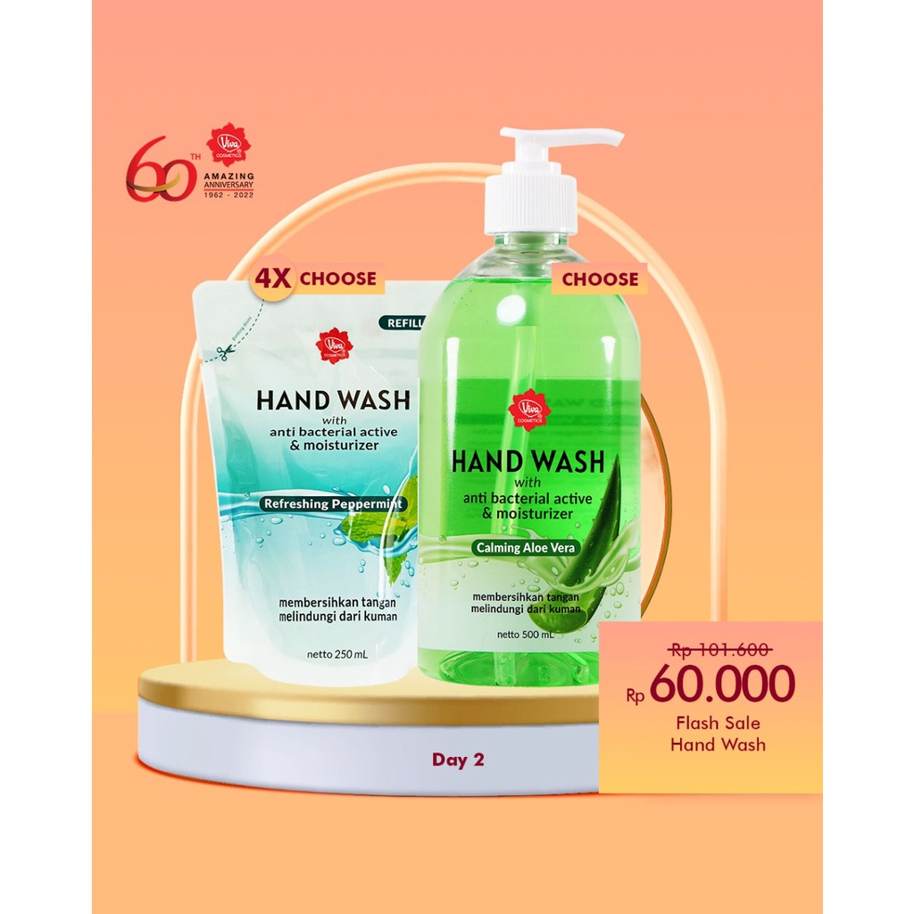 Paket 1 Hand Wash 500ml 4 Hand Wash Refill 250 Ml