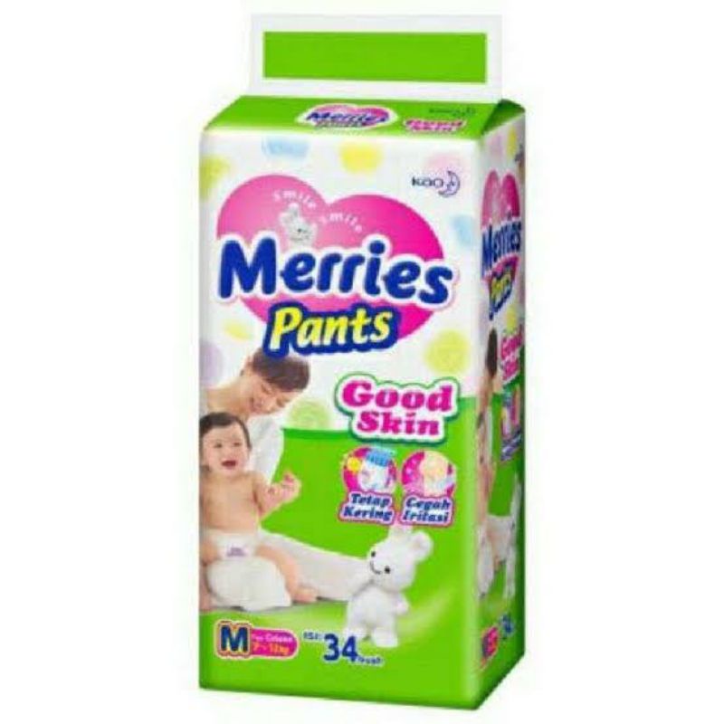 Merries Pants 34 M | Popok Merries