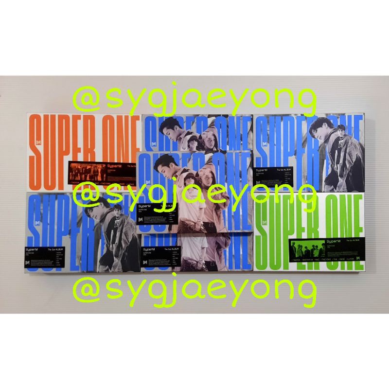 [CLEARANCE SALE] SUPERM SUPER ONE UNIT A, UNIT B US VERSION ALBUM ONLY (Taemin Taeyong Baekhyun Luca