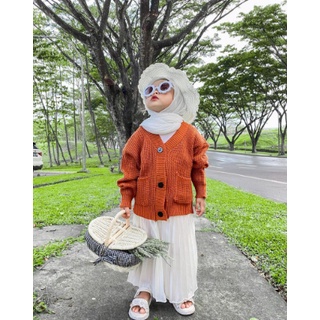 FX SHOP SWEATER CARDIGAN ANAK PEREMPUAN RAJUT / OLIVIA / CARDIGAN ZARA KIDS Anak Usia 2-10 Tahun