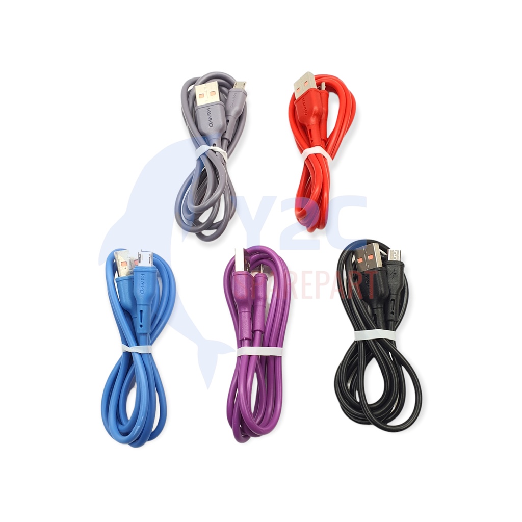 KABEL DATA VANVO VBT-312 MICRO USB FAST CHARGING QUALCOMM UNIVERSAL OPPO VIVO REALME SAMSUNG XIAOMI A37 A39 A3S A5S F3 F5 F7 F11 Y12 Y91 Y93 Y95  V5 V7 V9 C2 A1K 3 5 5I PRO G530 G532 J200 J320 J330 J400 J500 J5 J7 PRIME REDMI 2 3 4 5 6 6A 7 7A 8 8A NOTE