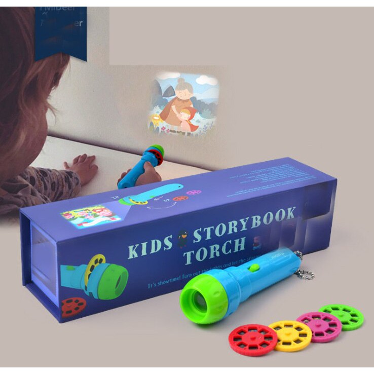 Mainan Edukasi Anak Mideer Story Book Torch - Children Movie Projector