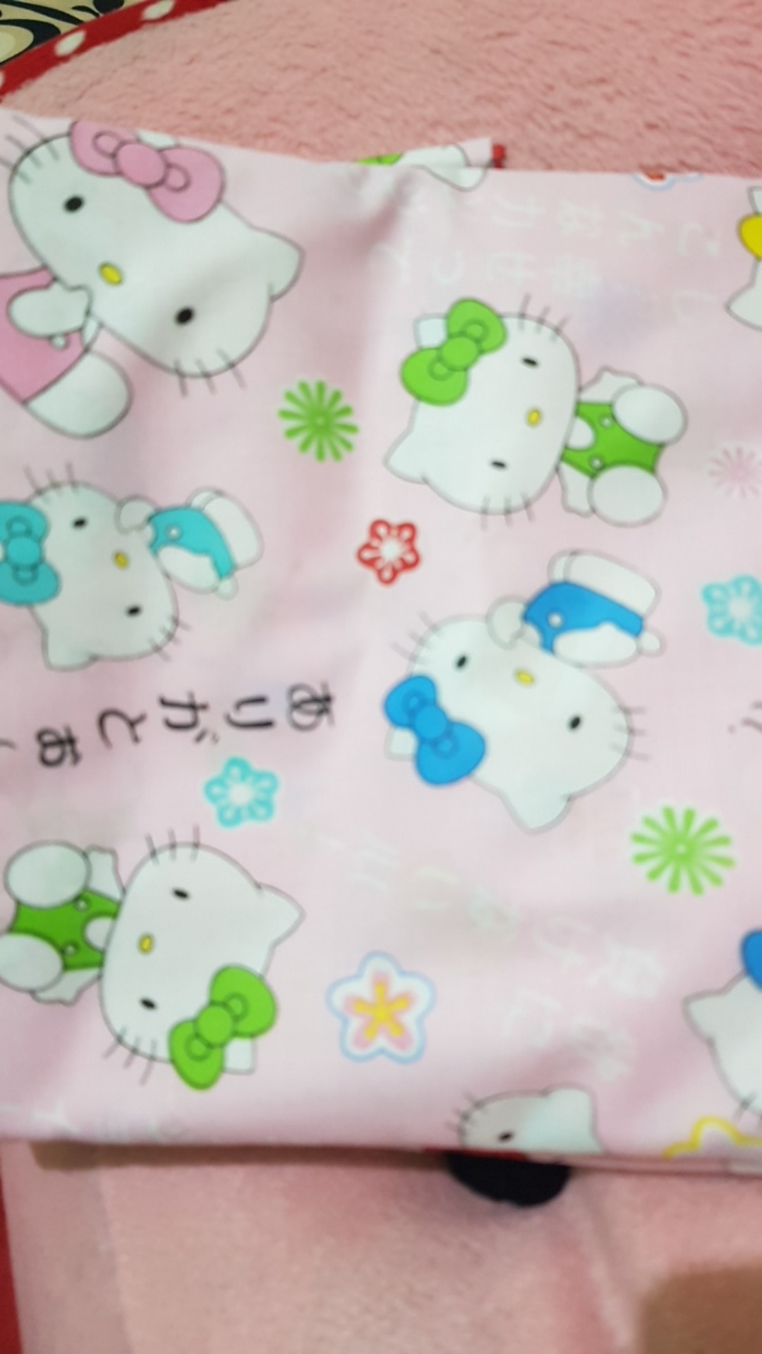 Hello Kitty - Kain Sprei Katun Lokal Meteran Grow
