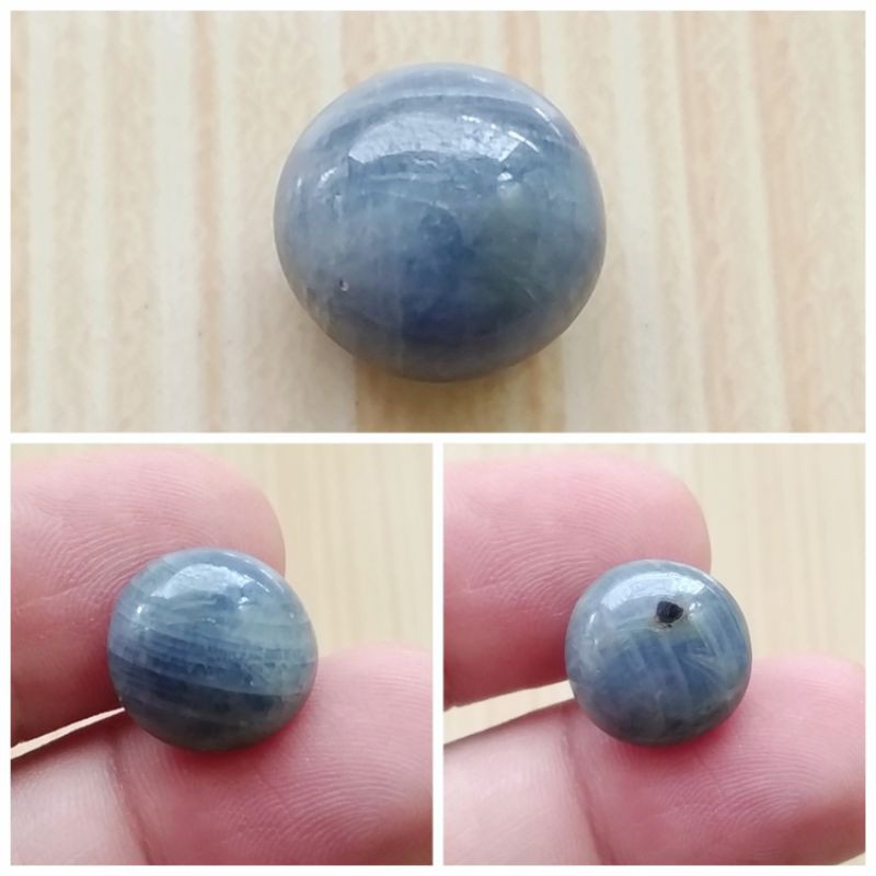 Batu Permata Natural Blue Safir / Sapphire Birma Burma Cabochon