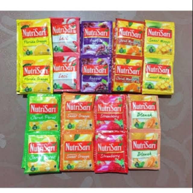 

Nutrisari All Varian Srenceng 10 Pcs x 14 gr